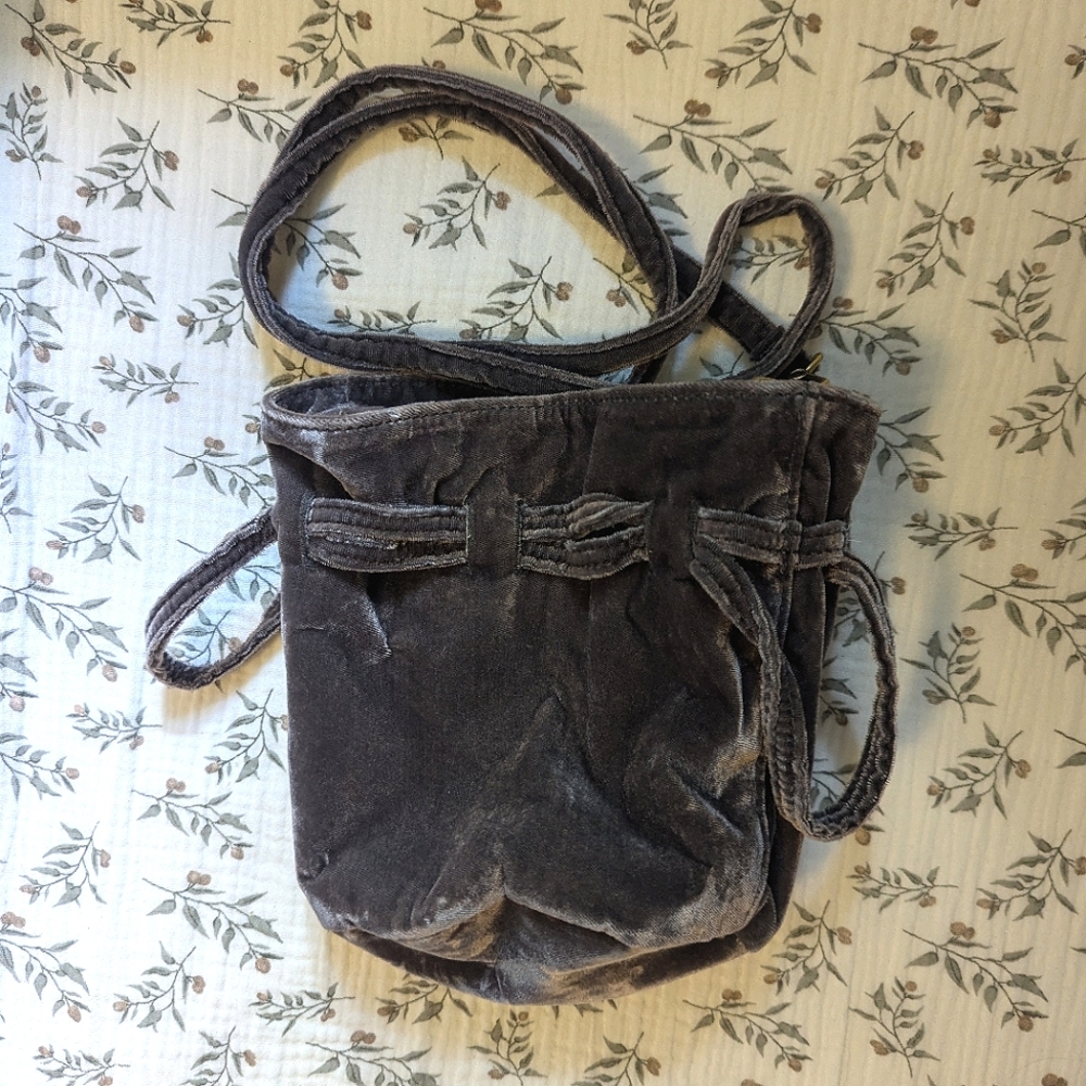 Madewell Velvet Bucket Bag